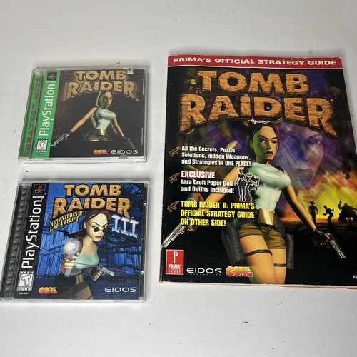 Sony PlayStation 1 – Lot 3 Jeux PS1 : Tomb Raider 3, V Rally, Medal Of Honor – PAL