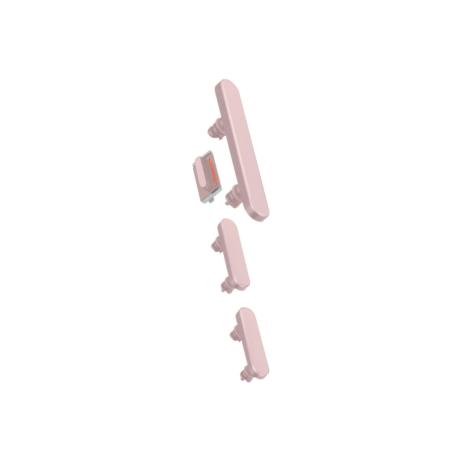 Bouton iPhone 15 Rose Nappe Volume pour Remplacement Facile