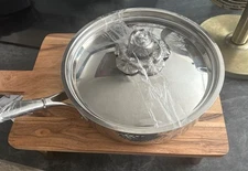 Ruffoni Sartén Stainless Steel perilla en forma de rosa