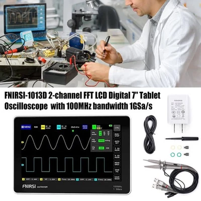 Digital Oszilloskop FNIRSI-1013D 2-Kanal 7inch LCD 100MHz 1GSa/s - Bild 1 von 4