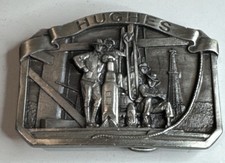 Vintage Oilfield Belt Buckle Hughes Tool Co / Drilling / Oil Gas Energy