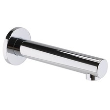 Wall Mounted Bath Spout Chrome Round Straight Brass 192mm Projection 1/2 BSP