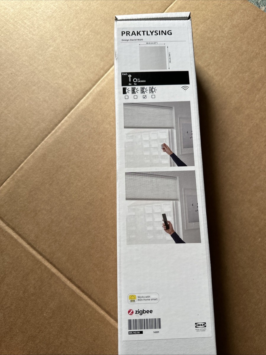 IKEA PRAKTLYSING Smart Cellular Blind 27x76¾