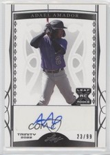 2022 Leaf Trinity Silver Foil 23/99 Adael Amador #BA-AA1 Auto 1b3