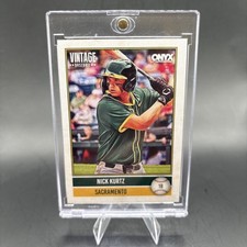 NICK KURTZ 2026 Onyx Vintage BASE CARD #OVNIKU Athletics