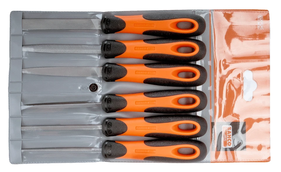 Bahco Engineering File Set 6 Piece 100mm 4in. Smooth Cut - 1-476-04-3-2 - Image 2 of 2