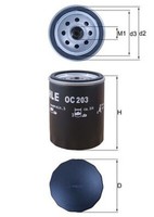 ÖLfilter Mahle OC 203 Anschraubfilter FüR Ford Mazda AFL Mondeo BNP GAL Escort 6