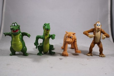 Rainforest Cafe Lot 4 Animal Figures Cheetah Leopard  Crocodile Iggy Maya Nile