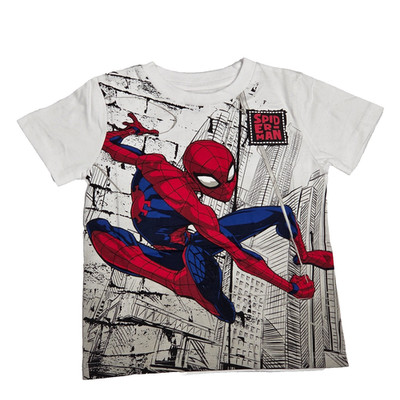 Vintage Boy's Spider-Man White T Shirt Marvel Size 3T Superhero
