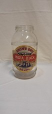 Antique Sweets Confectionery Glass Jar India Rock Brown Bros Advertising 