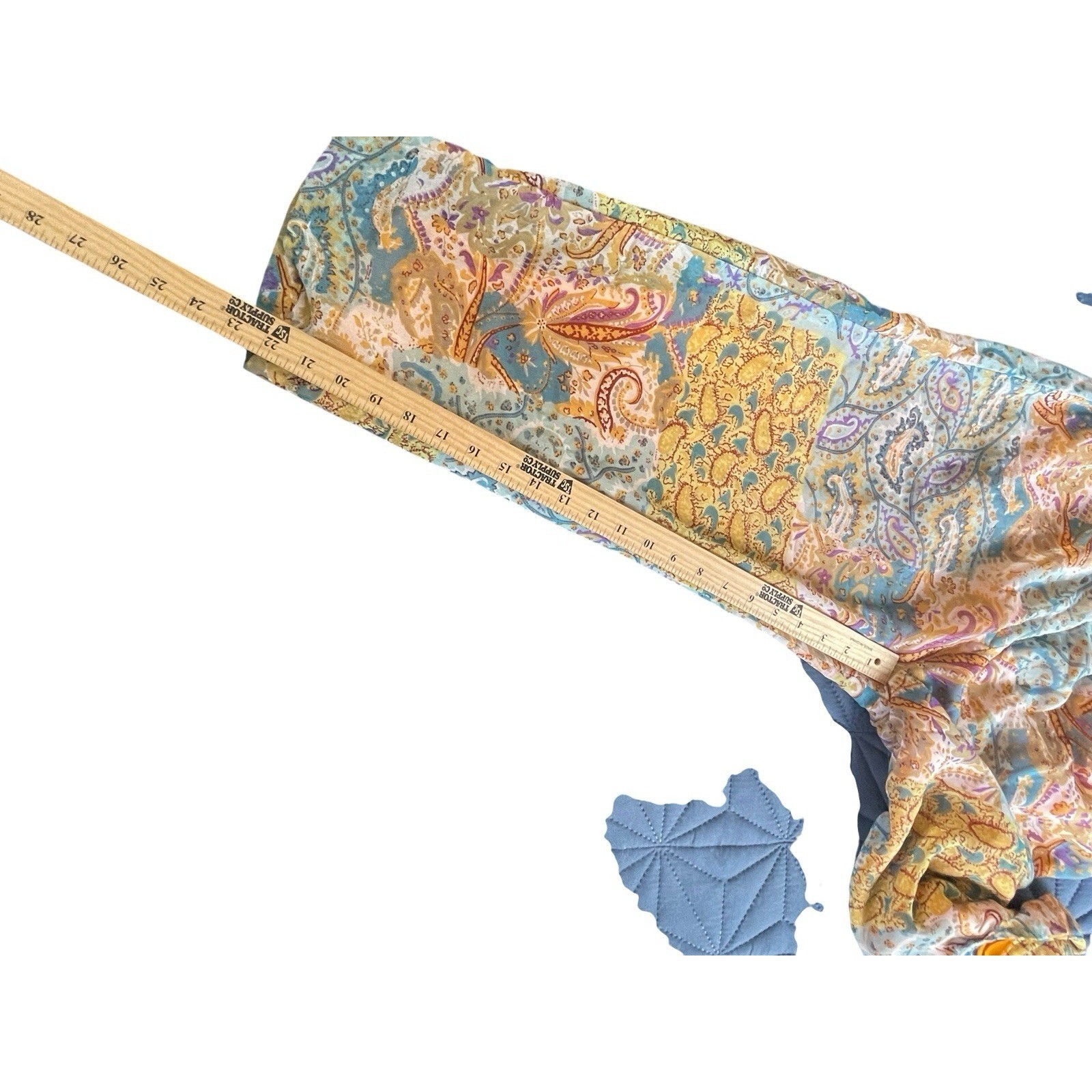 Sacred Threads Mixed Media Patchwork Pull-On Wide… - image 9