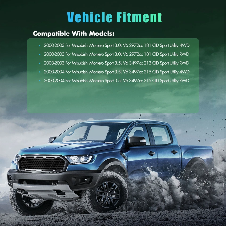 4x Fit For 2000-2003 Mitsubishi Montero Sport 4WD RWD Front Rear Struts Shocks - Image 3 of 4