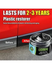 Car Plastic Restorer Trim Polish Black Shine Reviver for Faded Bumpers & Panels