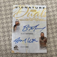 2025 UD AEW SP Signature Edition Dual Autos - Brody King, Buddy Matthews /50