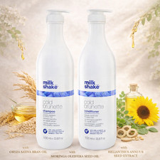 Milk Shake Cold Brunette Shampoo 1000ml & Conditioner 1000ml