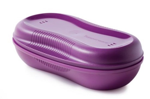 Tupperware Micro-ondes Petit Déjeuner 1,75 Tasse Oeufs Violets Excellent Cadeau NEUF - Photo 3/5