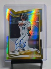 2022 Panini Elite Extra Edition - Eric Brown #27 Signatures Gold Die-cut/24