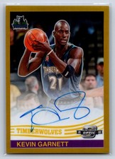 2021-22 Panini Contenders Optic - Kevin Garnett 1984 Tribute Auto Gold /10