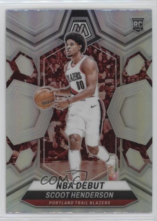 2023-24 Panini Mosaic NBA Debut Silver Prizm Scoot Henderson #255 Rookie RC 1ku8