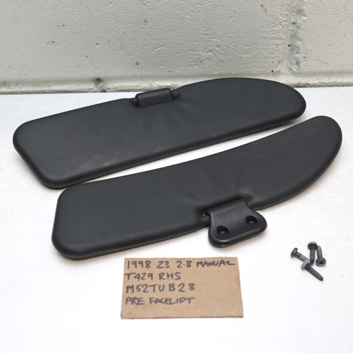 Genuine BMW F30 F31 F80 Front Right Sun Visor – Schwarz Black With Illuminated Mirror (O/S)