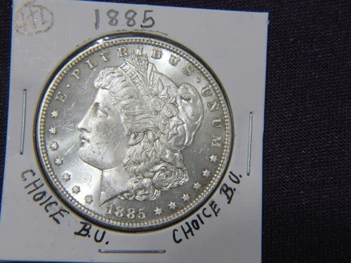 1885-P Morgan dollar in choice B.U. condition # 1