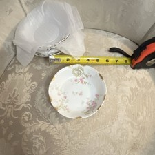 Limoges France Porcelain Floral Gold Trim Dessert Bowls Set of 5