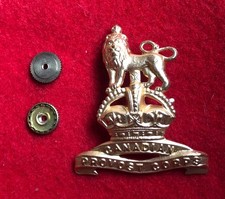 Canadian Army - post-WW2 - Canadian Provost Corps - Brass KC cap badge