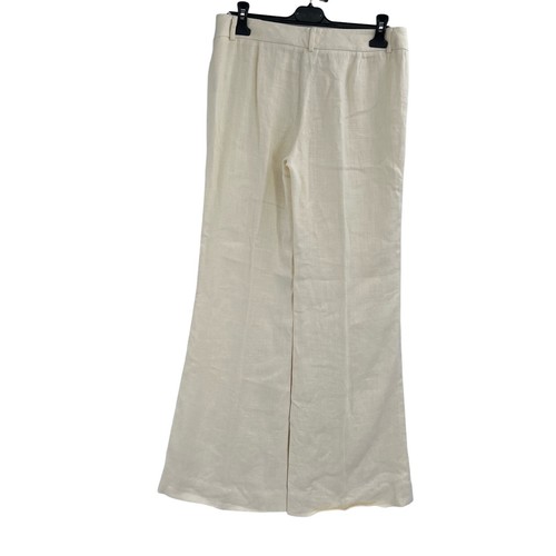 Tory Burch Linen Blazer Wide Leg Outfit Medium Bridal 2 Piece Medium Luxury - Picture 4 of 17