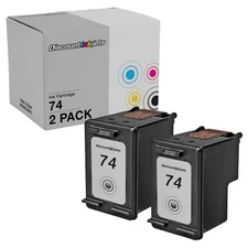 2 CB335WN BLACK Printer Ink Cartridge for HP 74 HP74 Deskjet D4280 D4360 D4363