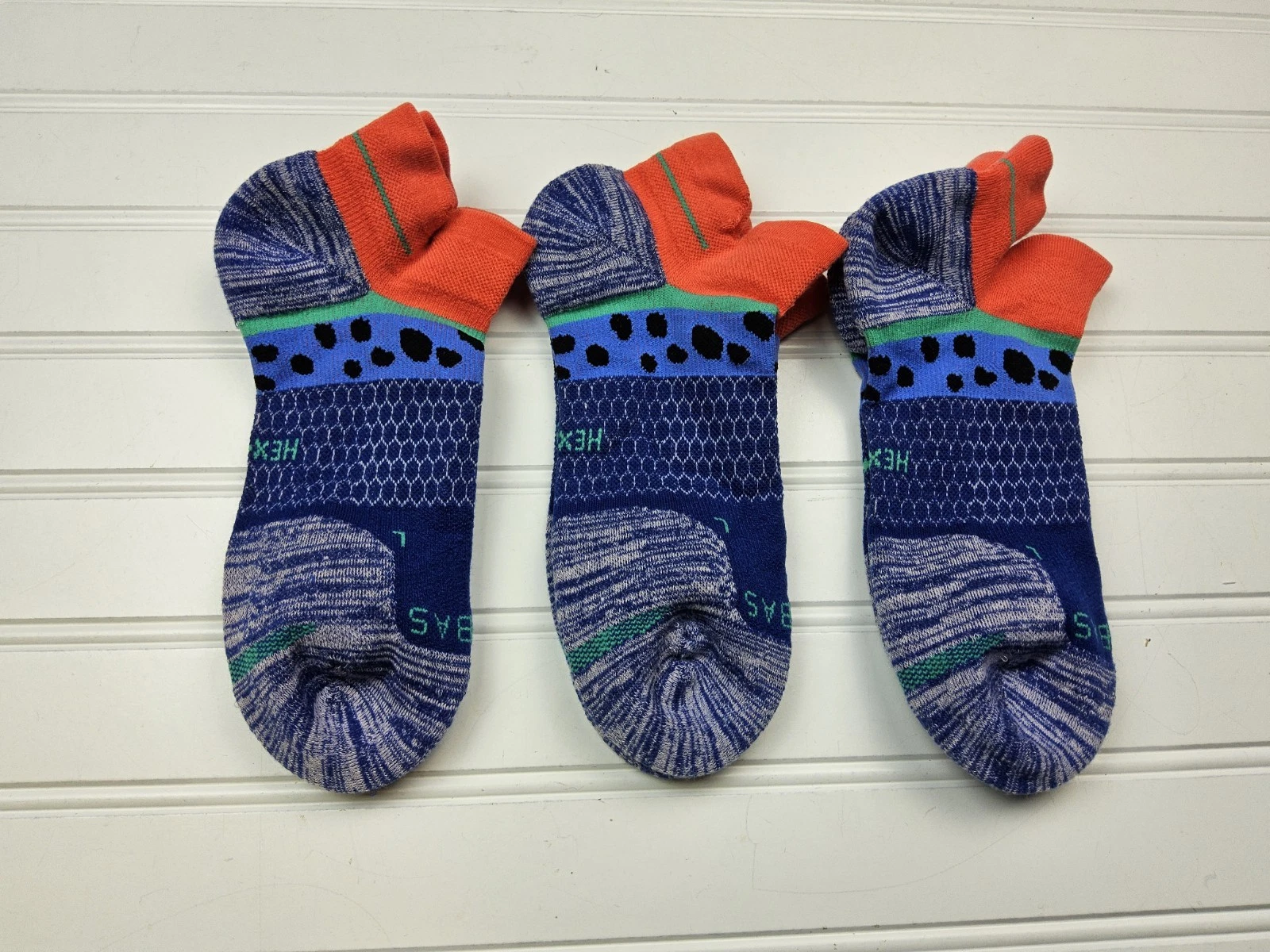 Bombas Hex-Tec Athletic Ankle Socks Lot Of 3 Pairs Size L
Opens in a new window or tab