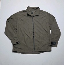 Nike Golf Jacket Men's XXLFull Zip Windproof Windbreaker Walnut Brown Mesh Inner