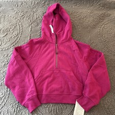 Lululemon Scuba Oversized Half Zip Hoodie RARE ripened raspberry XS/S Women's