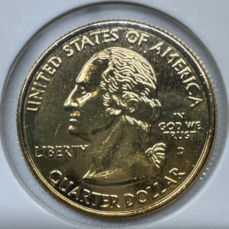 2005 - D - 24K Gold Plated - Washington Quarter - California - Image 2 of 2