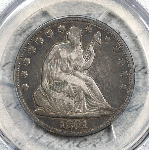 1861-O Seated Liberty Half Dollar CSA Obverse W-11 PCGS VF25! #12EQW FS-401