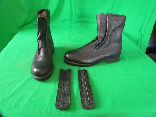 Addison Combat Boots Black Mens Size 10.5 D DLA-100-81-C-3086 May 1981 Very Nice