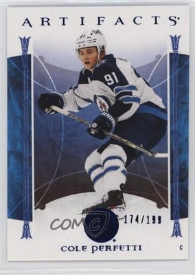 2022-23 Upper Deck Artifacts Royal Blue /199 Cole Perfetti #4 0q3