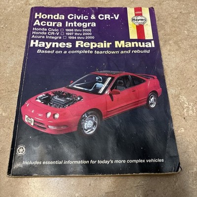 1996-2001 Honda Civic CRV CR-V Integra Repair Service Workshop Manual 42025