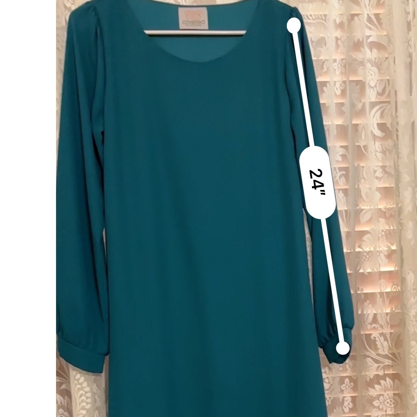 VETEMENTS Abbigliamento ambito boutique abito teal pizzo manica lunga casual mini large us intime ottimeioni