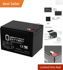 Certified 12V 12Ah SLA Battery - Rechargeable  Spill-Proof for Scooters