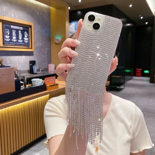 Bling Luxury Tassels Diamond Phone Case For iPhone 16 15 14 13 12 11 Pro Max - 第 1/19 張圖片