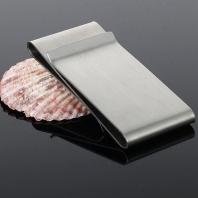 SCHMALER MINI CLIP KARTENHALTER BANKNOTEN BLÄTTER 100% - EDELSTAHL GADGETS fy