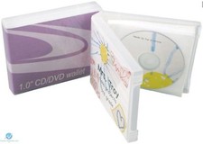 CD DVD Unikeep Binders holds 5 Discs Clear NEW Empty Replacement Case