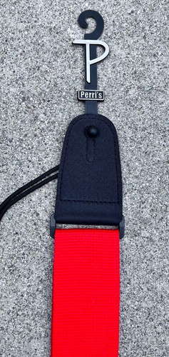 Perri's NWS201-1809 Nylon Web 2" Guitar Strap - Red - Picture 3 of 4