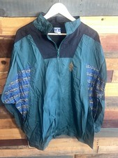 Vintage 90s Green Colored Windbreaker Jacket Coat Retro Size Large Pro Spirit