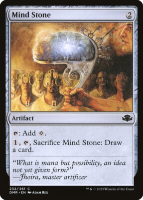 NM Foil Mind Stone, MTG, Dominaria Remastered, Magic the Gathering