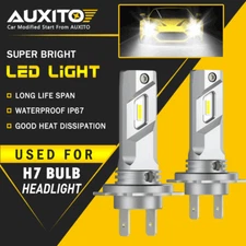 2x Super Bright H7 LED Headlight Kit High Low Beam Bulbs 40000LM 6500K White E4A