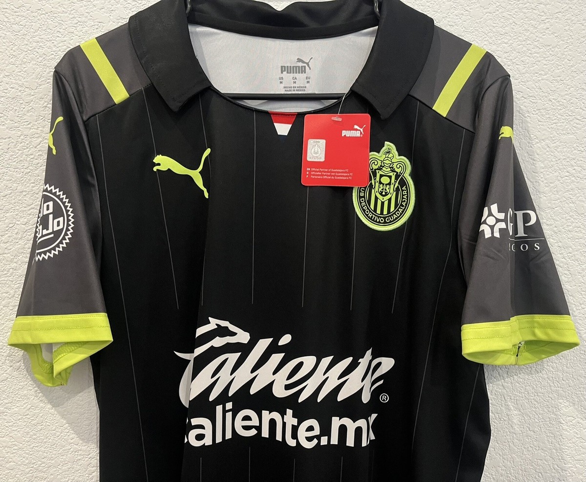 NWT 2021-22 Chivas de Guadalajara Puma Mexico Liga MX Neon Black