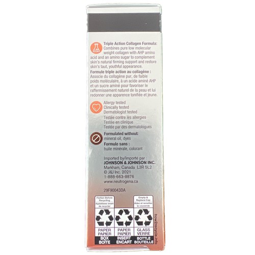 Neutrogena Suero Reafirmante Rápido Colágeno Triple Lift 1 fl oz / 30 g Nuevo En Caja - Imagen 5 de 6