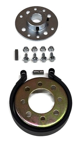 Kit de banda de freno, tambor y buje de 4" para carro de karts mini bicicleta ATV quad para eje de 1" - Imagen 1 de 6