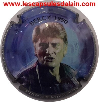 BEAUTIFUL CHAMPAGNE CAPSULE PIERRE MIGNON JOHNNY HALLYDAY BERCY 1990 REF N°193b NEWS